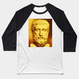 Parmenides of Elea Golden Portrait | Parmenides of Elea Artwork 8 Baseball T-Shirt